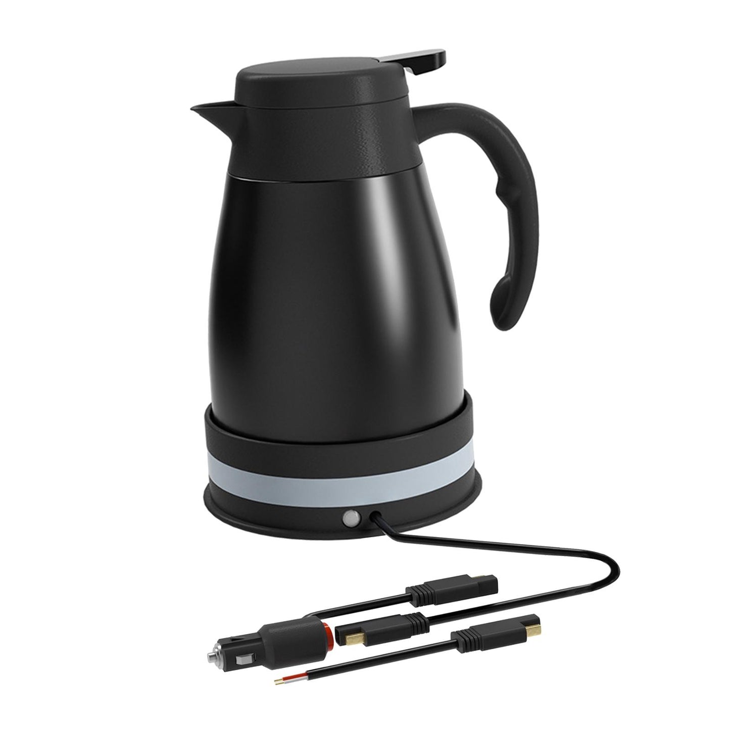 Car Electric Kettle DC 24V Auto Shut Off Automotive Accessories with Cigarette Lighter Heating Kettle for Outdoor Camping