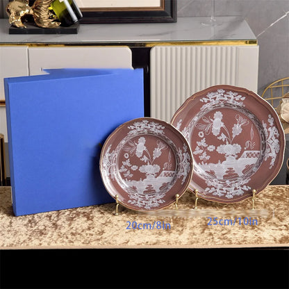 Italian Ceramic Mug Plate Tableware Afternoon Tea Coffee Cup And Saucer Kitchen Accessories Western Food Tableware Set