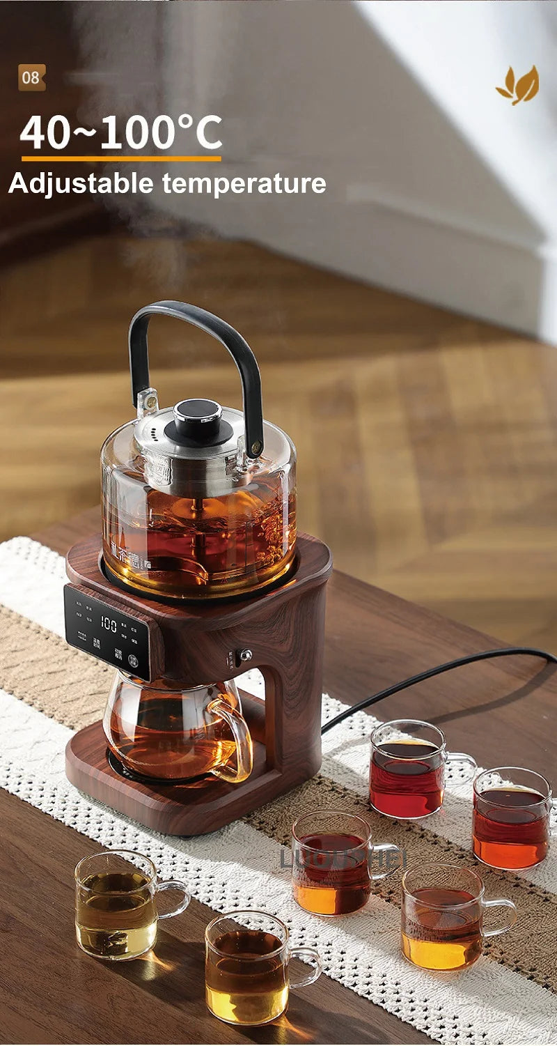 1L Electric Kettle Office Pure Titanium Steam Tea Kettle Home Keep Warm Floral Tea Kettle Auto Water Supply Electric Tea Kettle