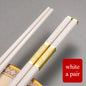 1 Pair Metal Chinese Chopsticks Reusable Square Food Chopsitcks Light Luxury Alloy Chopsticks Hotel Restaurant Alloy Tableware