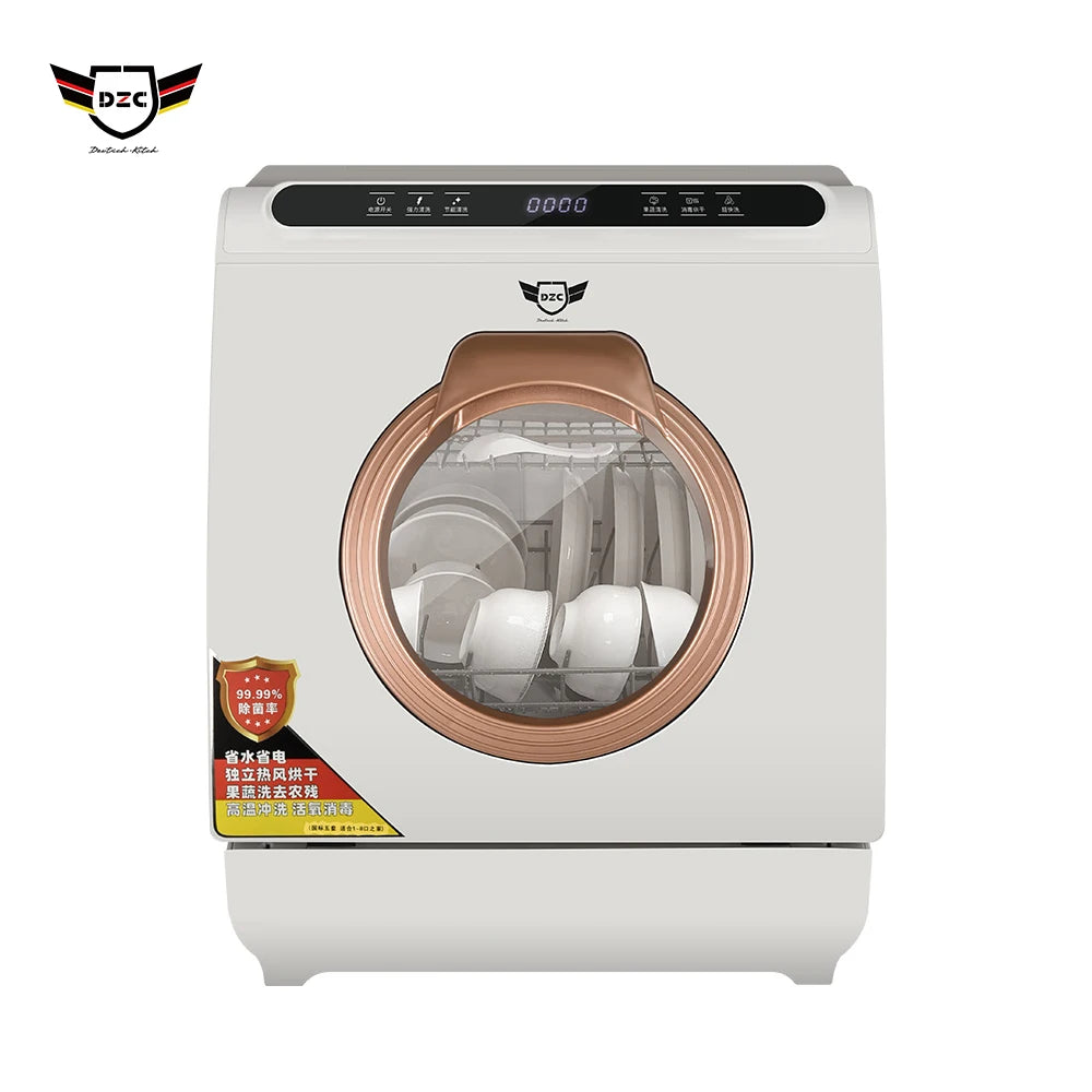 Q8-Max Household Free-installation Mini Dish Washing Portable Automatic  Freestanding Electronic Dishwasher Machine Home 8 Sets