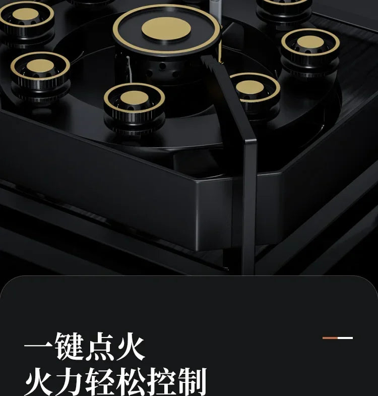 New for home kitchens Large Flame Single Burner Gas Stove for Natural LPG, with Cooktop gas cooker