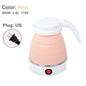 0.6L Mini foldable electric kettle portable electric kettle household travel water heater silicone compression 110V-220V