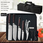 WXCOO Professional Chef Knife Damascus Japanese Stainless Steel Kitchen Boning Knives Set with Roll Canvas Bag