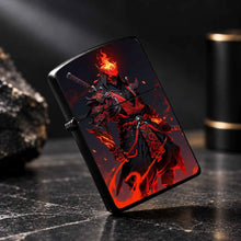 Trendy Cool Flame Samurai Themed Portable Lighter, Stylish Oni Decorative Accessory For Daily Use, Outdoor Camping, Candle And Incense Ignition, Ideal Unique Gift For Anime And Game Enthusiasts, Personalized Desktop Display C