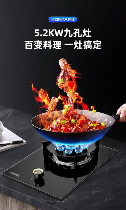 New single-burner gas cooker.  for home use. Can also be embedded. Old-fashioned cooktops.Table-top