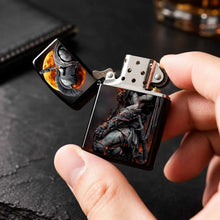 Spartan Themed Creative Lighter, Full Scenario Application For Daily Commute, Outdoor Trips, Casual Gatherings And More, Striking Dark Aesthetic, Premium Tactile Feeling, Ideal Choice For Personal Use And Gifting, Stylish Pra