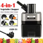 New Commercial Double Spout Vegetable Cutter 4 in 1 Multifunctional Dicing Shredding Slicing Cutting Strips Vegetables