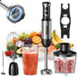 PRASKY 5-in-1 Handheld Immersion Blender with High Power Motor & Multi-Attachment System - Powerful Motor, Whisk, Meat Chopper