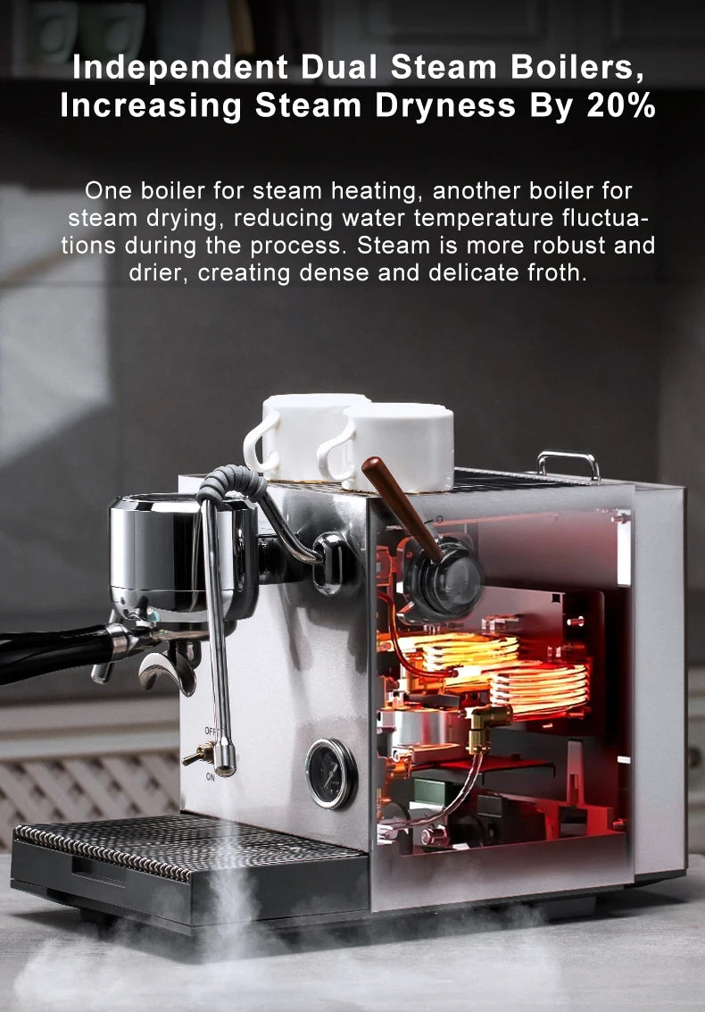 STLF High-quality hot-selling semi-automatic espresso machines, Italian pump coffee machines, home and commercial espresso