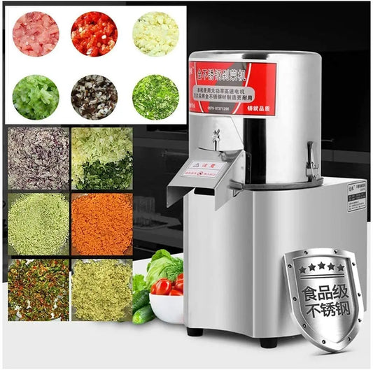 110V Vegetable Chopper Multifunctional Electric Cutting Machine Carrot Potato Cutter Slice Shred Diced Food Processor