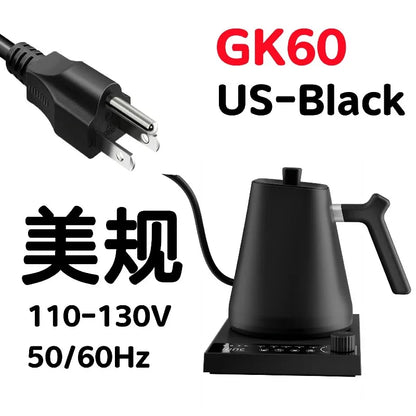 110V 220V 1000W Premium Stainless Steel Ultra-Fast Hot Water Boiler 40-100℃ 600ML Electric Gooseneck Pour Over Coffee Kettle
