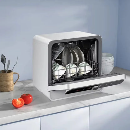 Tabletop Dishwasher Machine Automatic Stainless Steel Countertop  Portable Smart Mini Dishwashers  for Home