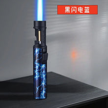 New Powerful Metal Gas Lighter Windproof Kitchen Cooking Torch Flame Jet Barbecue Smoking Accessories Cigar Lighters Men's Gift
