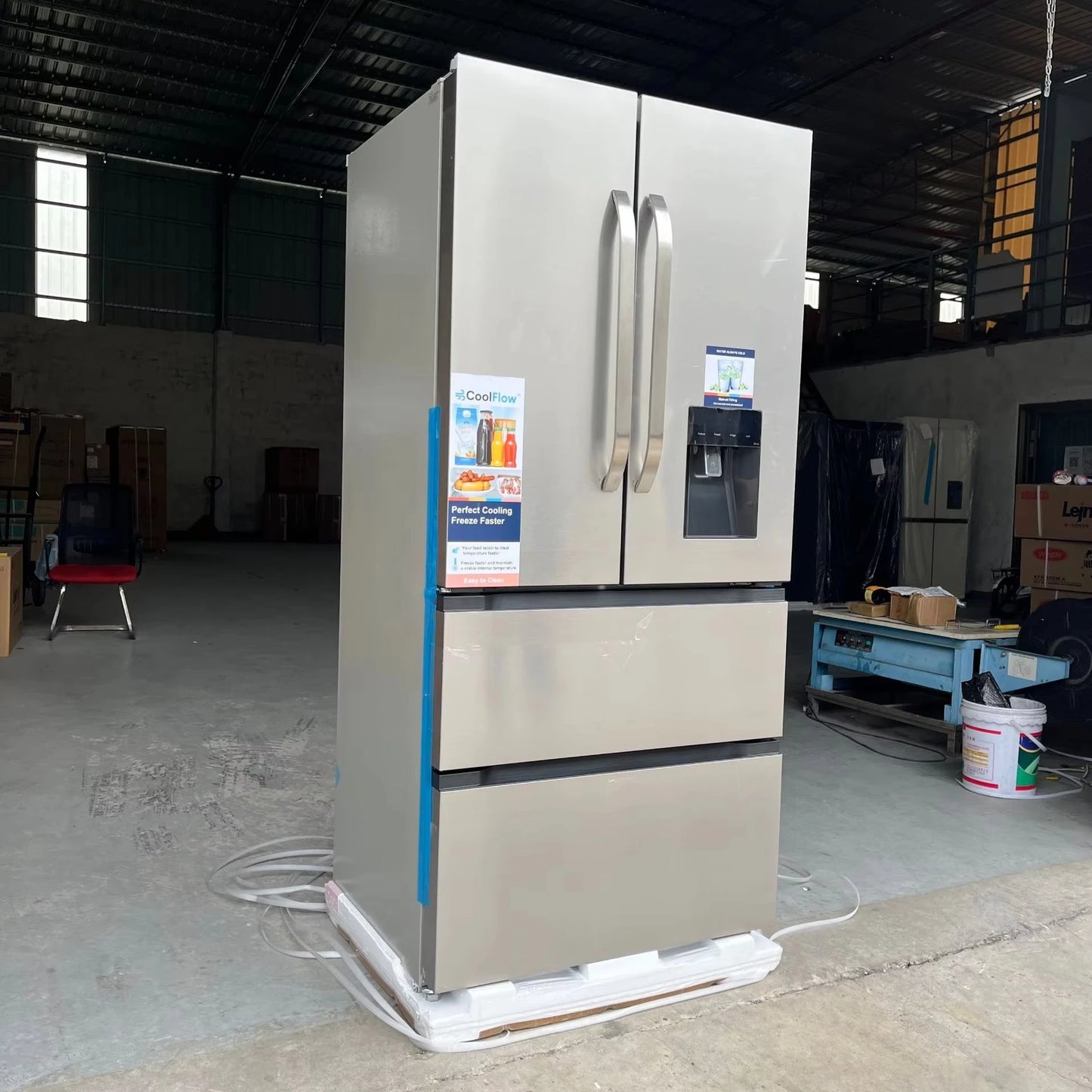 2025 Smart 628L French Door 4-Door Refrigerator & Freezer - Smart Side-by-Side Appliance with ICE Maker