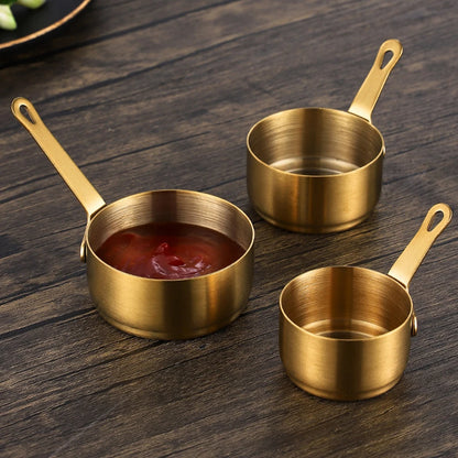 60/80/100ml Mini Sauce Pan Pot Gravy Stainless Steel Milk Pot Mini Sauce Pan Non Stick Small Saucepan