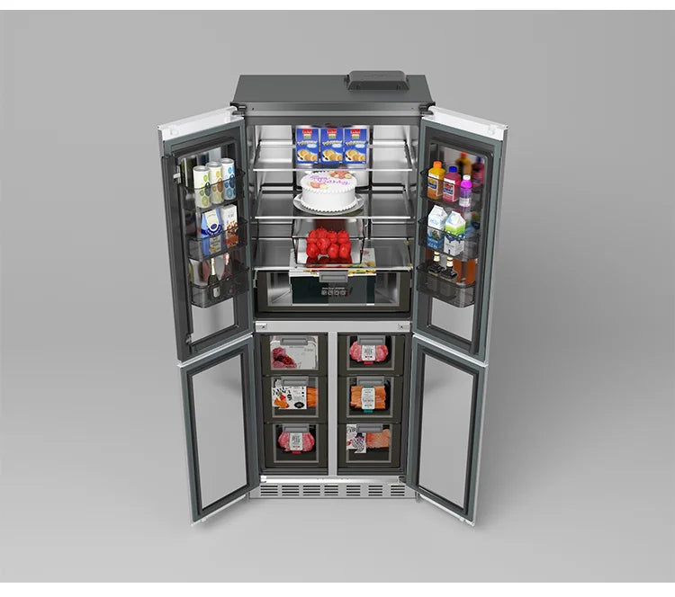 2025 BCD-355WQB Best-Selling Built-In Refrigerator-Freezer - 355L Home Appliance with Premium Cooling Performance