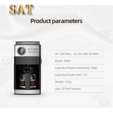 oo-1.5L Programmable Auto Smart Electric Drip Espresso Coffee Maker Machine