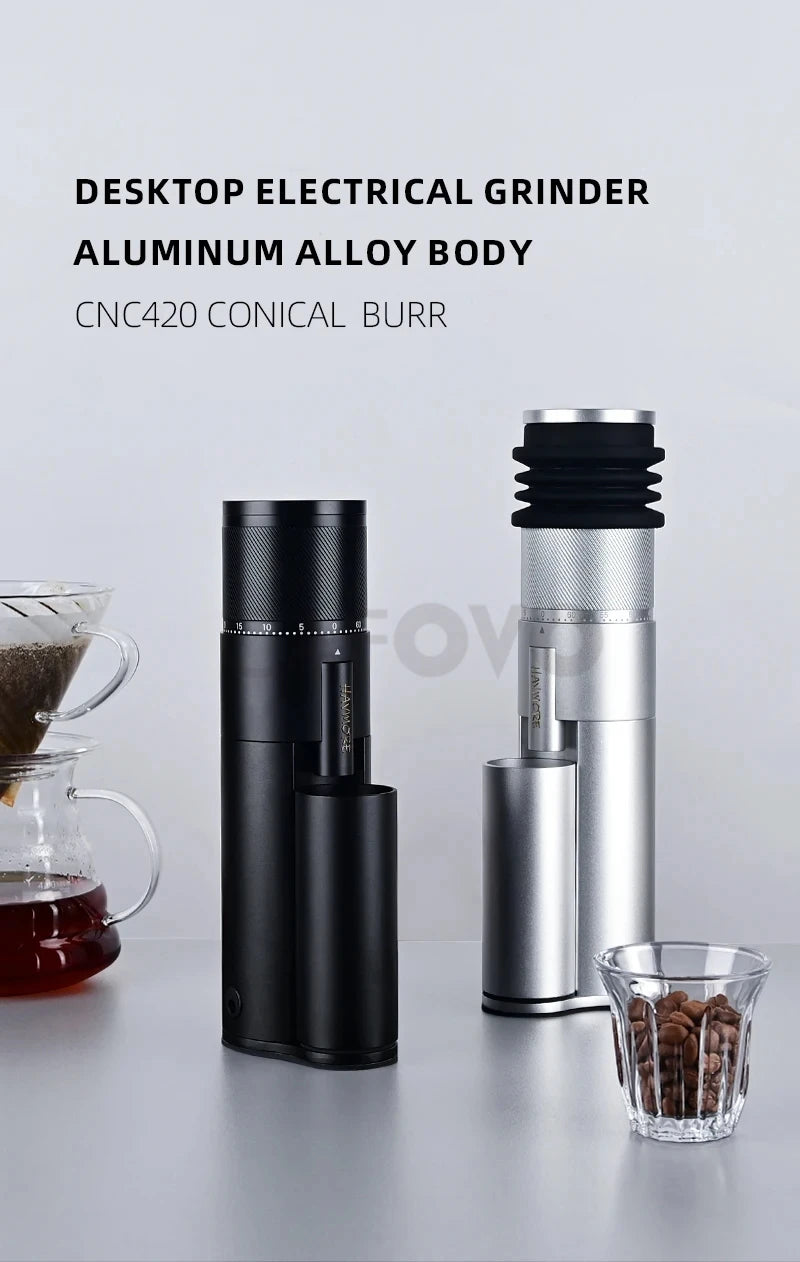 CAFOVO G248C-N Professional Espresso Grinder 48mm 7 core Single Dosing Electrical Coffee Bean Grinder Mill Machine for Barista