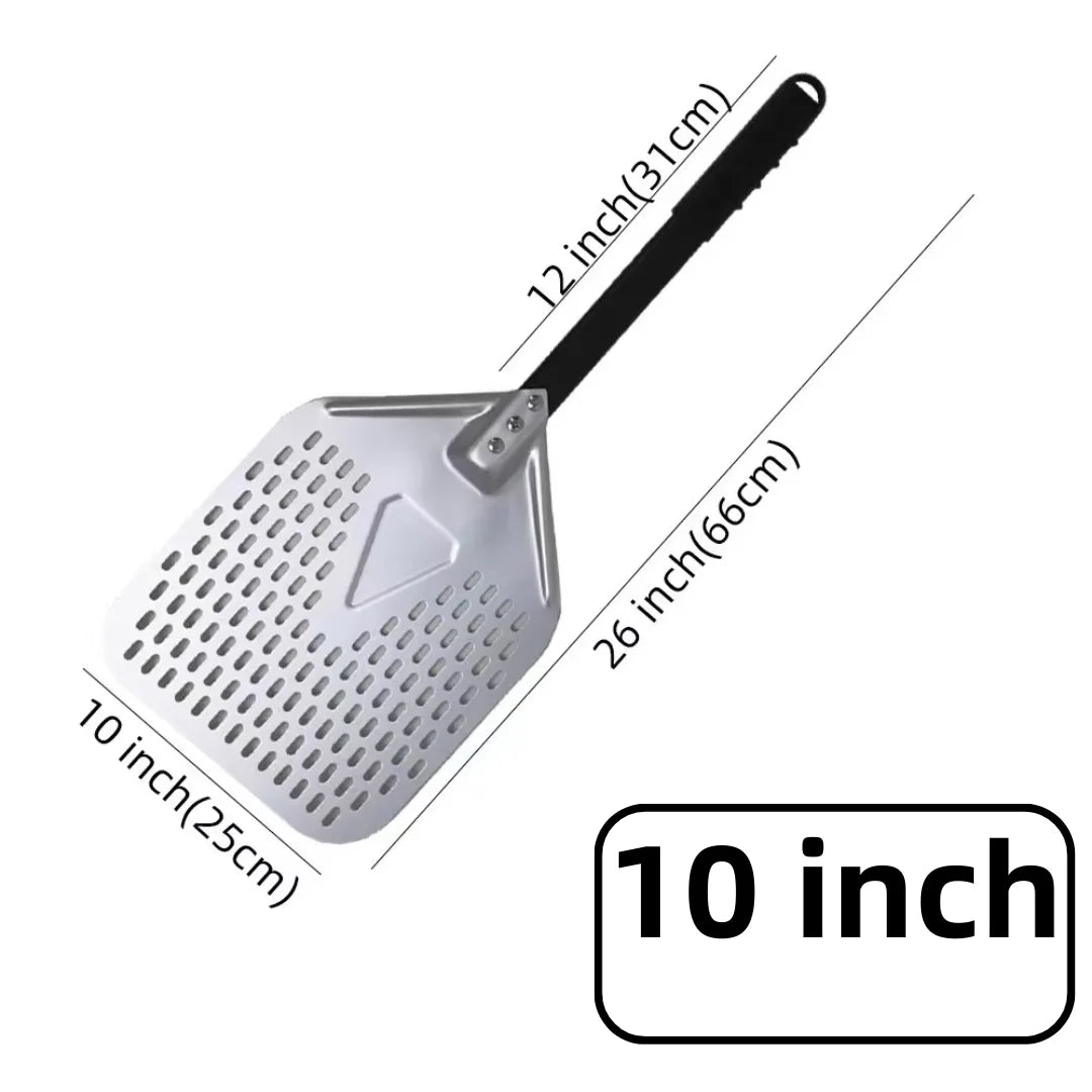 10 12 13 14 Inch Big Pizza Perforated Shovel Paddle Short/Long Handle for Oven Turning Peel Kitchen Utensils Pizza Baking Tools