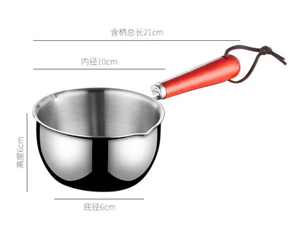 Mini Stainless Steel Hot Oil Pot Small Saucepan for Boiling Butter Melting Pot Butter Warmer Ideal for Various Cooking Tasks