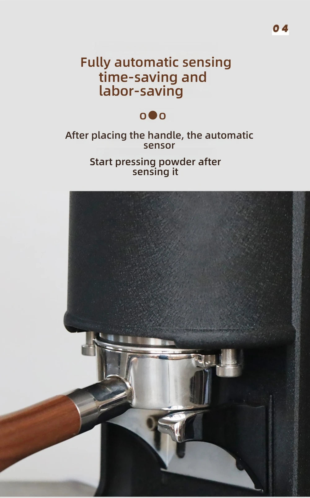 HomeWise TE-2 58mm Automatic Coffee Tamper Machine Touchscreen Electric Espresso Tamper 58.5MM Electric Tamper Adjustable