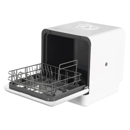 Countertop Dishwasher No Hookup Needed Automatic Dishwasher 360° Dual Spray High-Temp& Air-Dry Function for Apartments