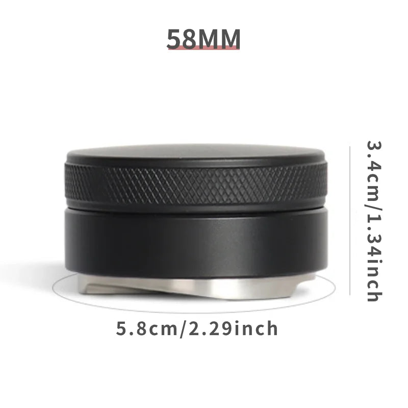 Coffee Distributor Espresso Distribution Tool/Leveler 3 Angled Slopes Adjustable Palm Tamper Fits 51/53/58mm Portafilter