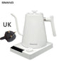 SMANG 1200W Gooseneck Electric Kettle 1L Temperature Control Coffee Kettle Pour Over Coffee Kettle Rapid Heating Kettle