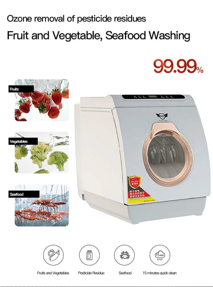 Q8-Max Household Free-installation Mini Dish Washing Portable Automatic  Freestanding Electronic Dishwasher Machine Home 8 Sets