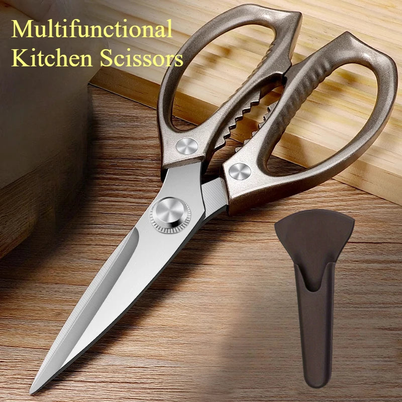 Strong Chicken Bone Scissors, Magnetic Scissors Set, Cut Poultry, Seafood, Meat Special, High Quality Kitchen Scissors
