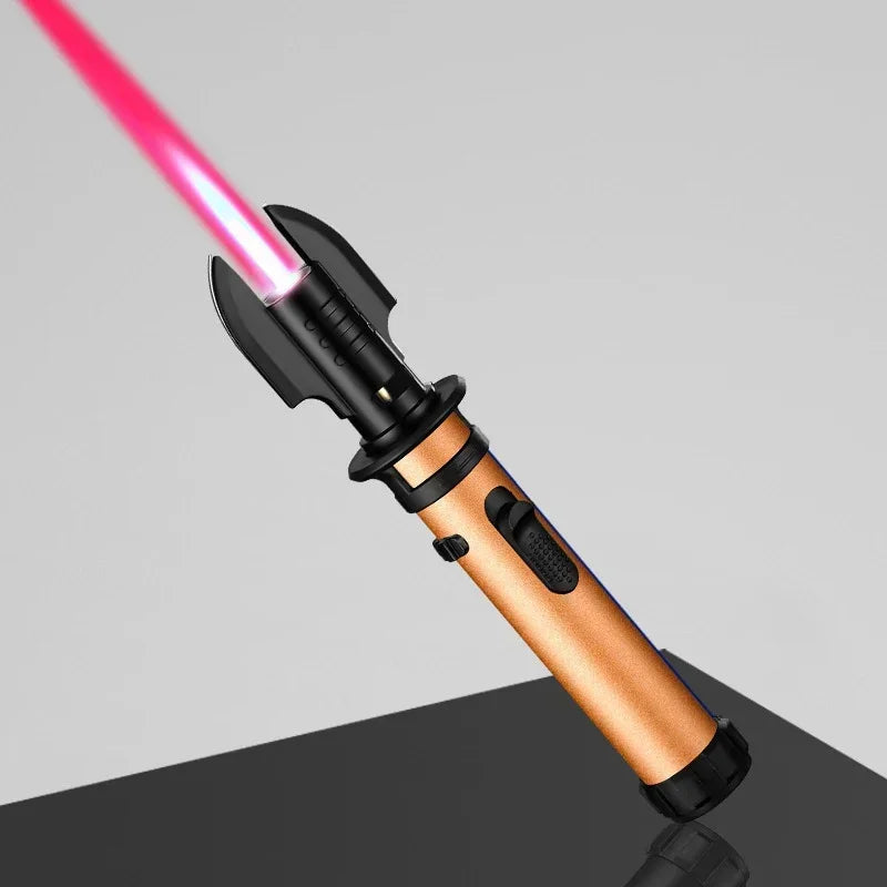Metal Gas Lighter Powerful Kitchen Cooking Torch Turbo Flame Jet Outdoors BBQ Barbecue Smoking Accessories Windproof Lighters