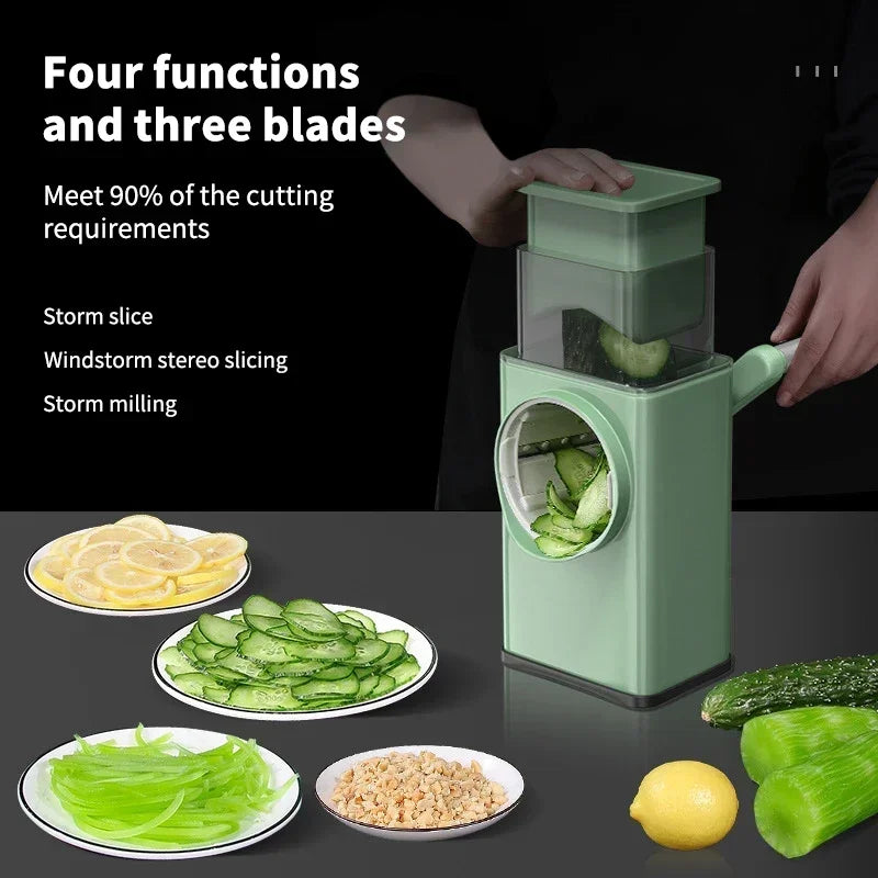 4 In 1 Manual Vegetable Cutter Multifunction Slicer Potatoes Slicer Chopper French Fries Shredders  The Grater Kitchen Gadgets