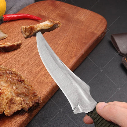 WXCOO Kitchen Boning Knife Butcher's Cutting Knife Slicing Meat Cleaver Full Tang Handmade Forged Knife Kitchen Accessories