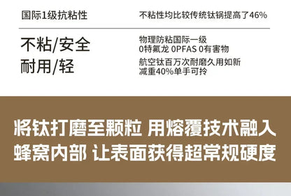 Titanium Pan Non-stick Frying Pan Household Wok Steak Frying Pan Induction Cooker Gas Stove Special  Wok Frying