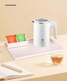 Travel Electric Kettle Tea Coffee 0.8L Stainless Steel Portable Water Boiler Pot For Hotel Family Trip Kitchen Smart Kettle Pot