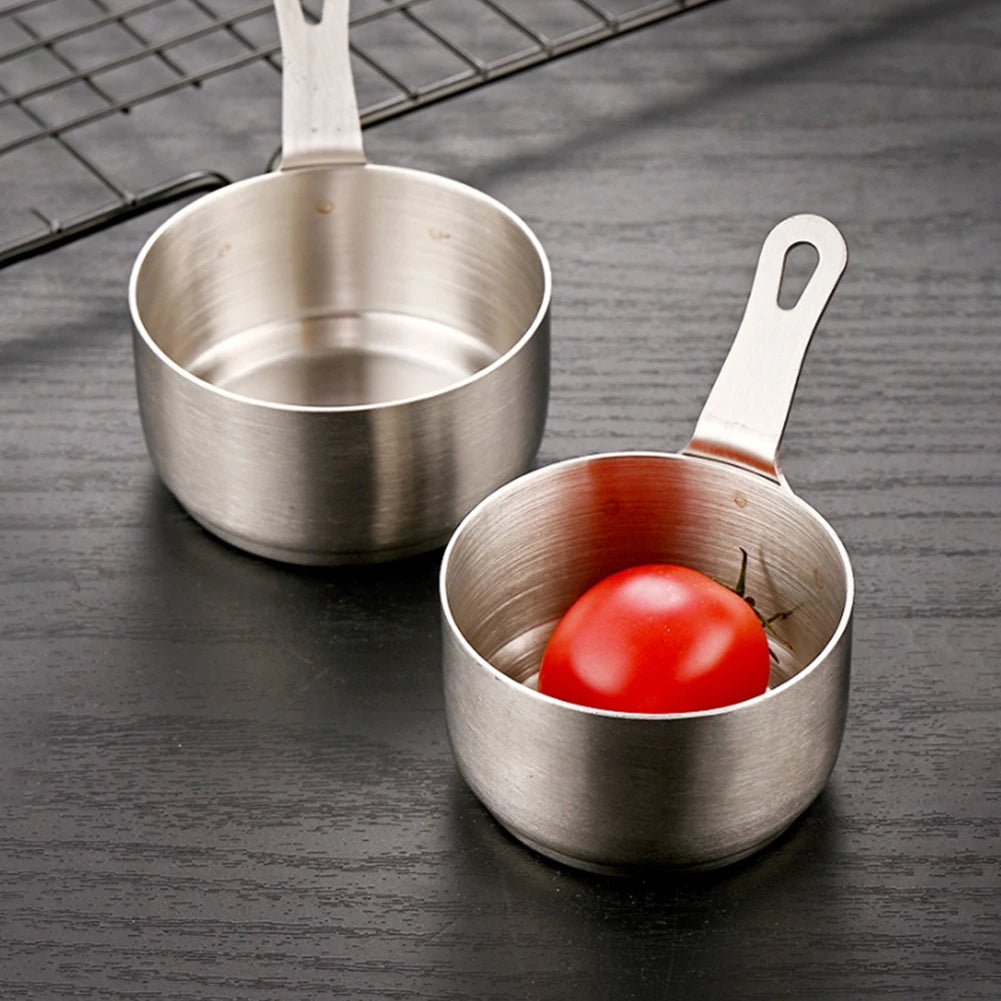 60/80/100ml Mini Sauce Pan Pot Gravy Stainless Steel Milk Pot Mini Sauce Pan Non Stick Small Saucepan