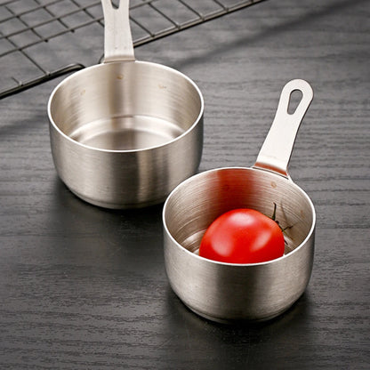 60/80/100ml Mini Sauce Pan Pot Gravy Stainless Steel Milk Pot Mini Sauce Pan Non Stick Small Saucepan