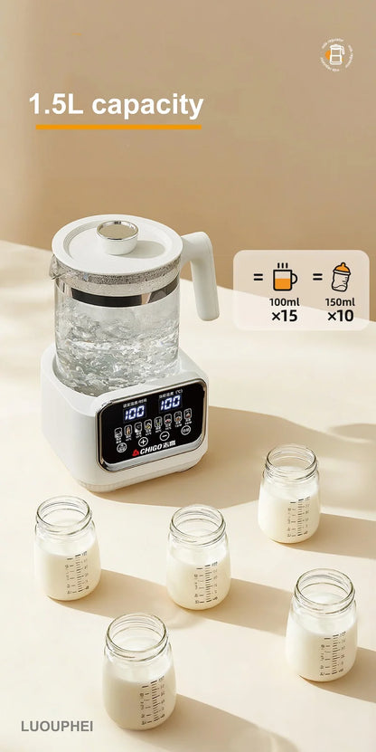 1.5L Electric Kettle Home Health Kettle Multifunctional Milk Regulator Temperature Control Flower Tea Kettle Auto Keep Warm 800W