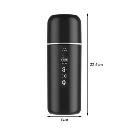 12V/24V Universal Car Electric Kettle,Fast Heating Portable Water Heater Cup For Truck Vehicle Use,Auto Shut-Off Safety Des F7S0