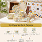 Dishes set modern dinner dish set ceramic luxury serving table set chinese travel kit noble modern classic bowl set