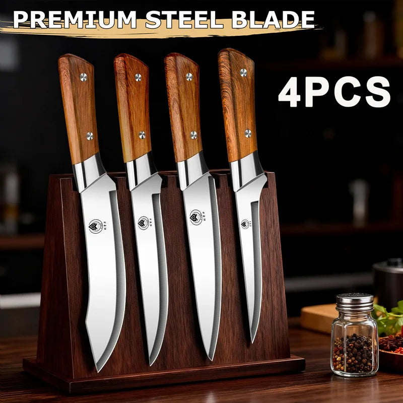 Meat cleaver Premium Stainless steel Kitchen knife Butcher's Special Boning knife Utility Cooking knives with knife set