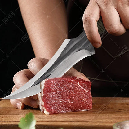 WXCOO Kitchen Boning Knife Butcher's Cutting Knife Slicing Meat Cleaver Full Tang Handmade Forged Knife Kitchen Accessories