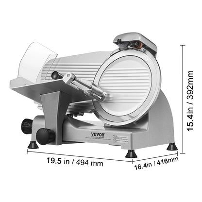 SucceBuy Meat Slicer 200W/240W/320W/340W Electric Deli Food Slicer Adjustable Thickness Commercial and Home Use Cut Meat Cheese