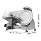 SucceBuy Meat Slicer 200W/240W/320W/340W Electric Deli Food Slicer Adjustable Thickness Commercial and Home Use Cut Meat Cheese