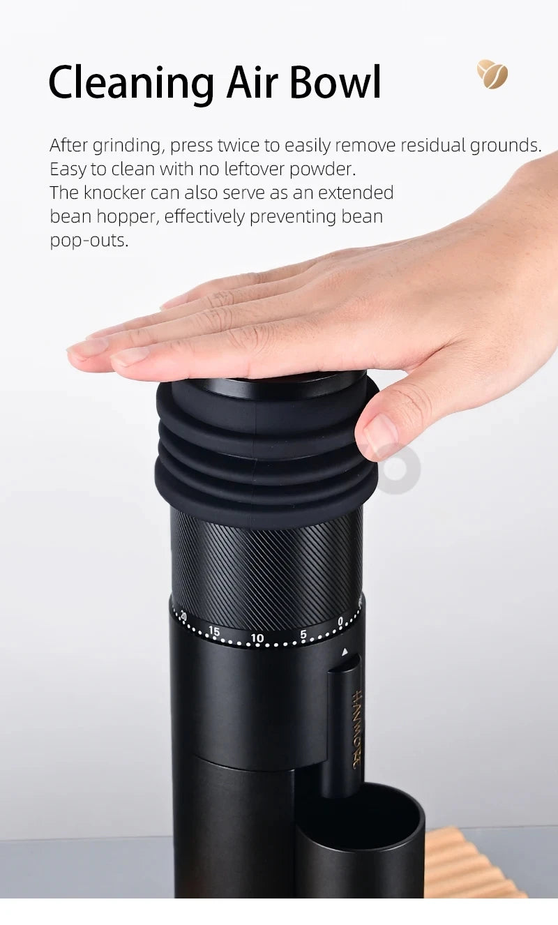 CAFOVO G248C-N Professional Espresso Grinder 48mm 7 core Single Dosing Electrical Coffee Bean Grinder Mill Machine for Barista