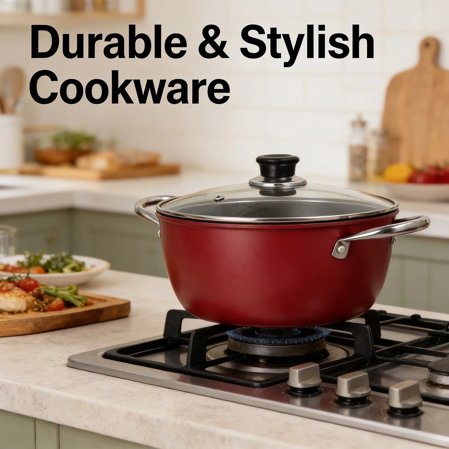 Soup pot non-stick household thickened double ear steamer stew pot dormitory cooking instant noodles cooking soup gas stove indu