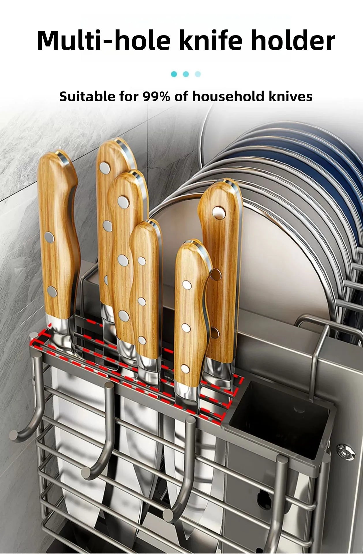 Minimalist Countertop Storage Stainless Steel Drain Dish Rack Kitchen Shelf Multifunctional Shelf Drain Dish Rack