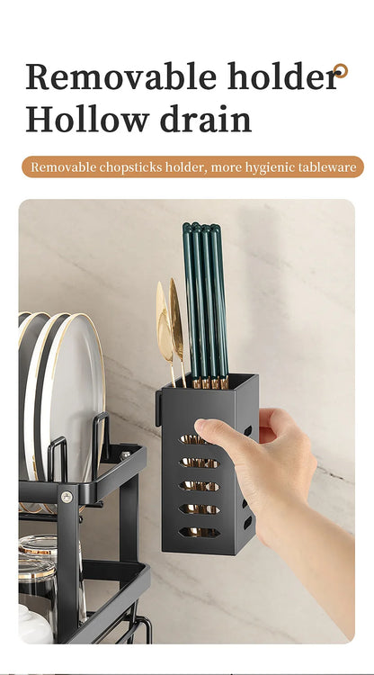 Dish Drying Rack Kitchen Adjustable Stainless Steel Cutting Board Organizer Dish Bowl Drainer Storage Rack Kitchen Utensils