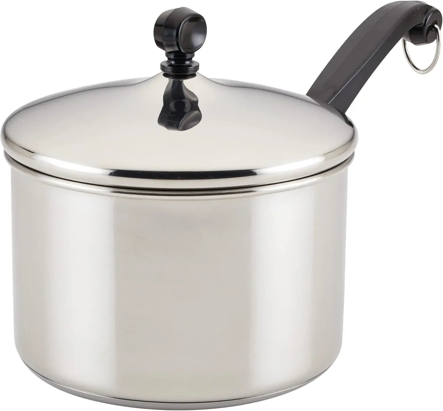 Classic Series Stainless Steel Sauce Pan with Lid, 3-Quart, Induction Cookware